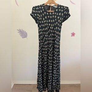 Tracy M Green and Pink Maxi Dress